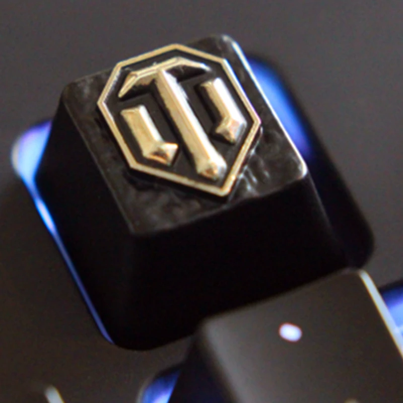 

KeyStone Keycap 1 шт. тематика игры World of танки из алюминиевого сплава металлические механические клавиатуры keycaps R4 высота для оси Cherry MX