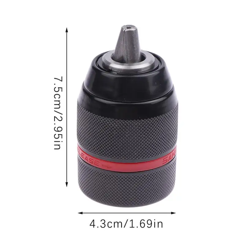 

0.8-10mm Self-Locking Ratchet Drill Chuck 3/8-24UNF Metal Keyless Chuck for Electric Power Drill