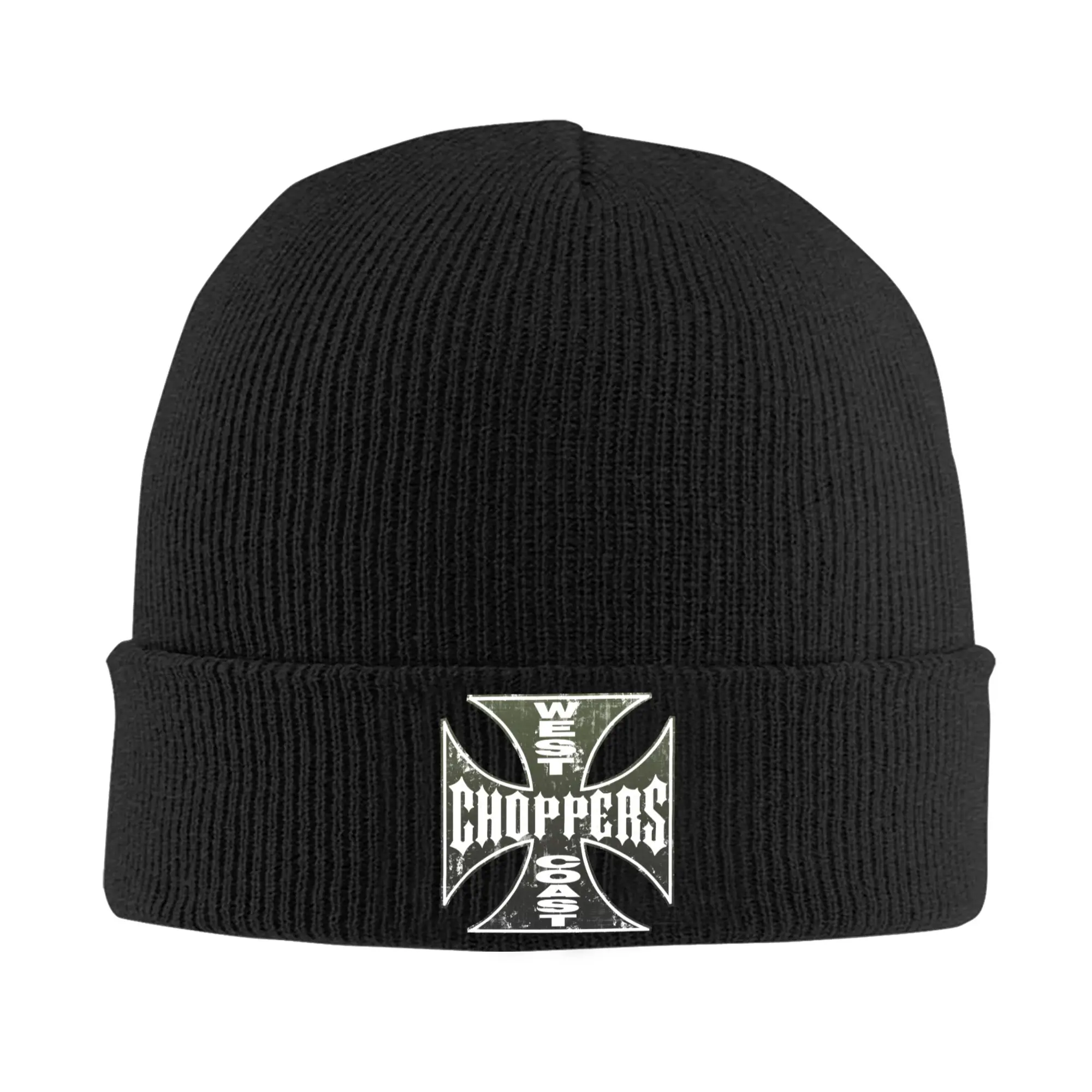 Custom Choppers Rock Skullies Beanies Caps Hip Hop Winter Warm Women Men Knit Hats Adult Unisex Heavy Metal Music Bonnet Hat