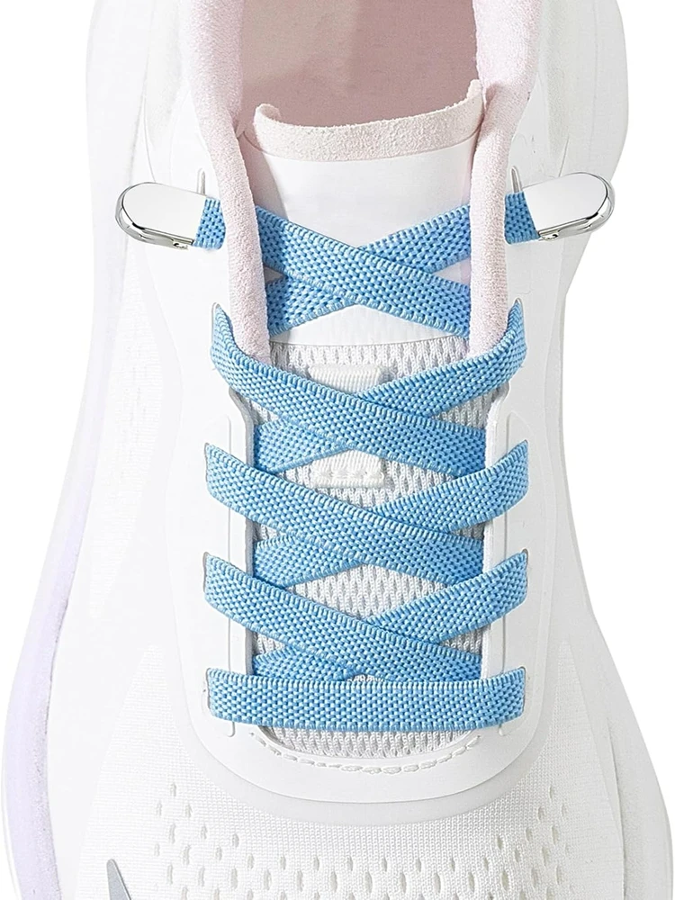 No Tie Elastic Shoelaces Lazy Shoe Laces One Size Quick Install for Sneakers Running Casual Shoes Comfortable Durable Shoelace