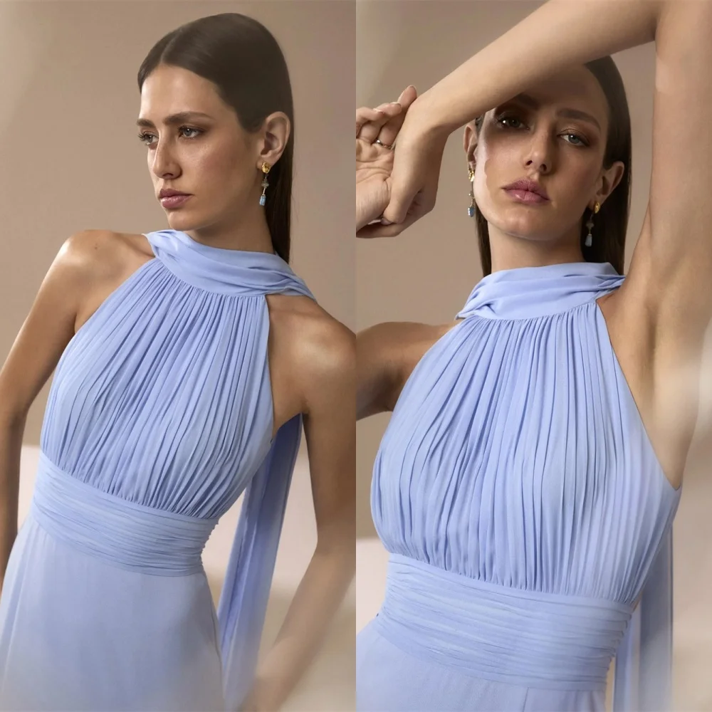 

Customized Luxury Purple Evening Dress Exquisite Halter Sleeveless Homecoming Dresses Sparkly Backless Open Back Prom Dress