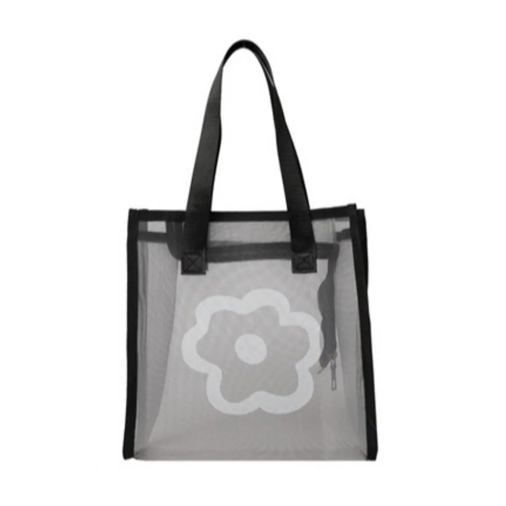 

Новая прозрачная пляжная сумка-тоут с застежкой-молнией, большая вместительная косметичка, нейлоновая сумка для стирки для женщин и мужчин