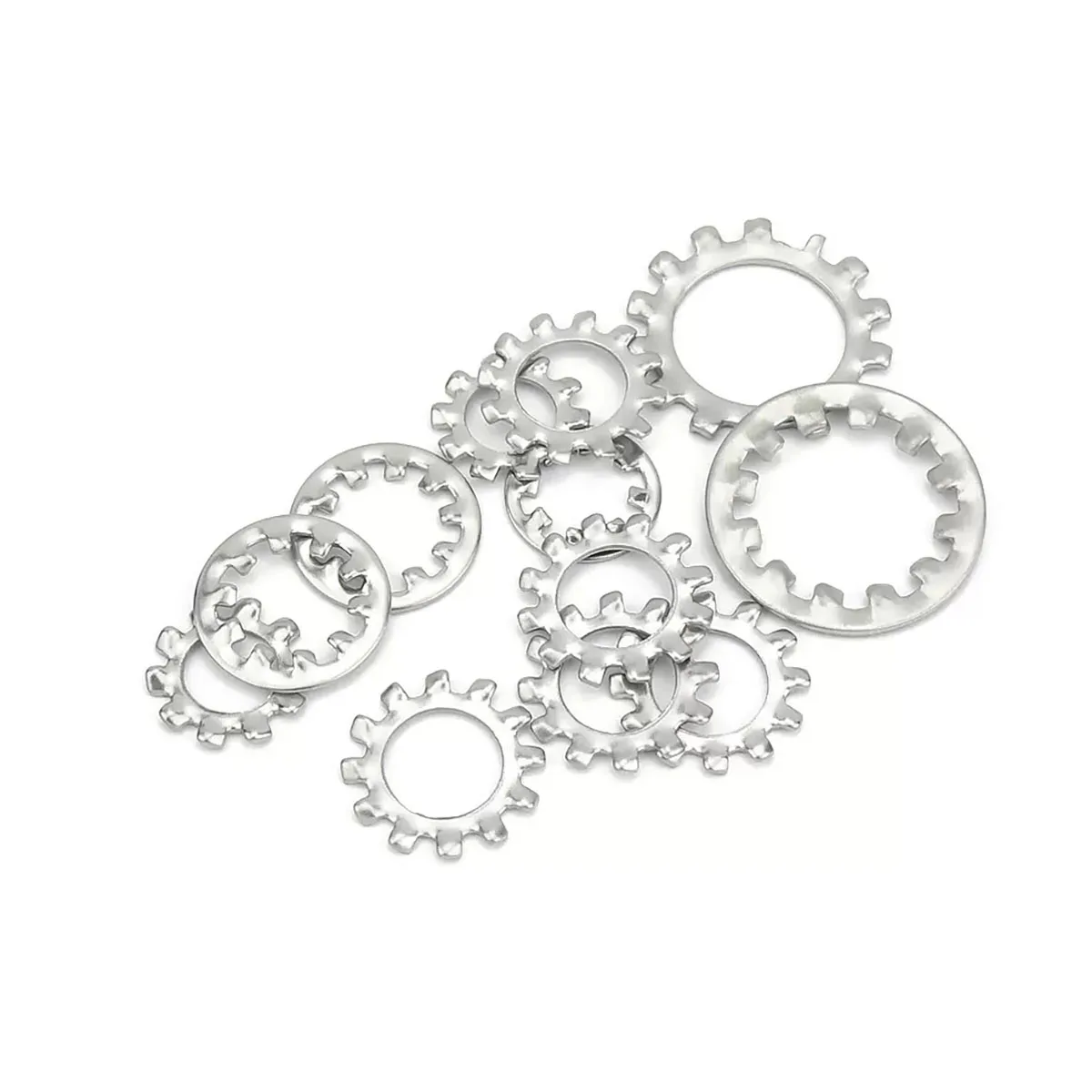 304 Stainless Steel Inner And Outer Multi Tooth Gasket  M4M5M6M8M10