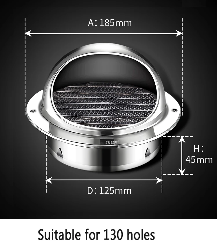 Variant: 304 steel 130mm