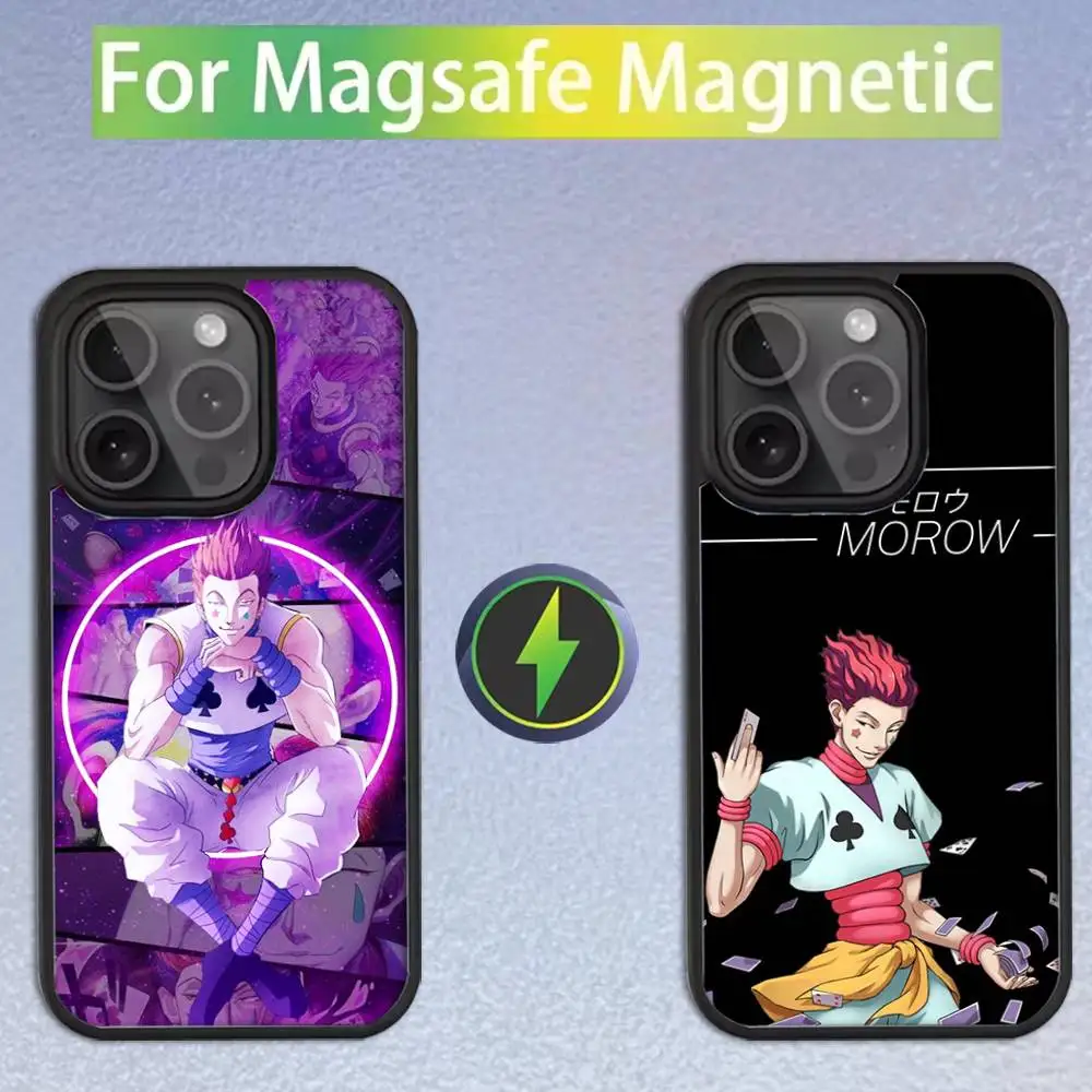 

Anime Hisoka Phone Case For iPhone 16,15,14,13,12,11,Pro,Max,Plus,Mini,SE Magsafe Magnetic Wireless Charging