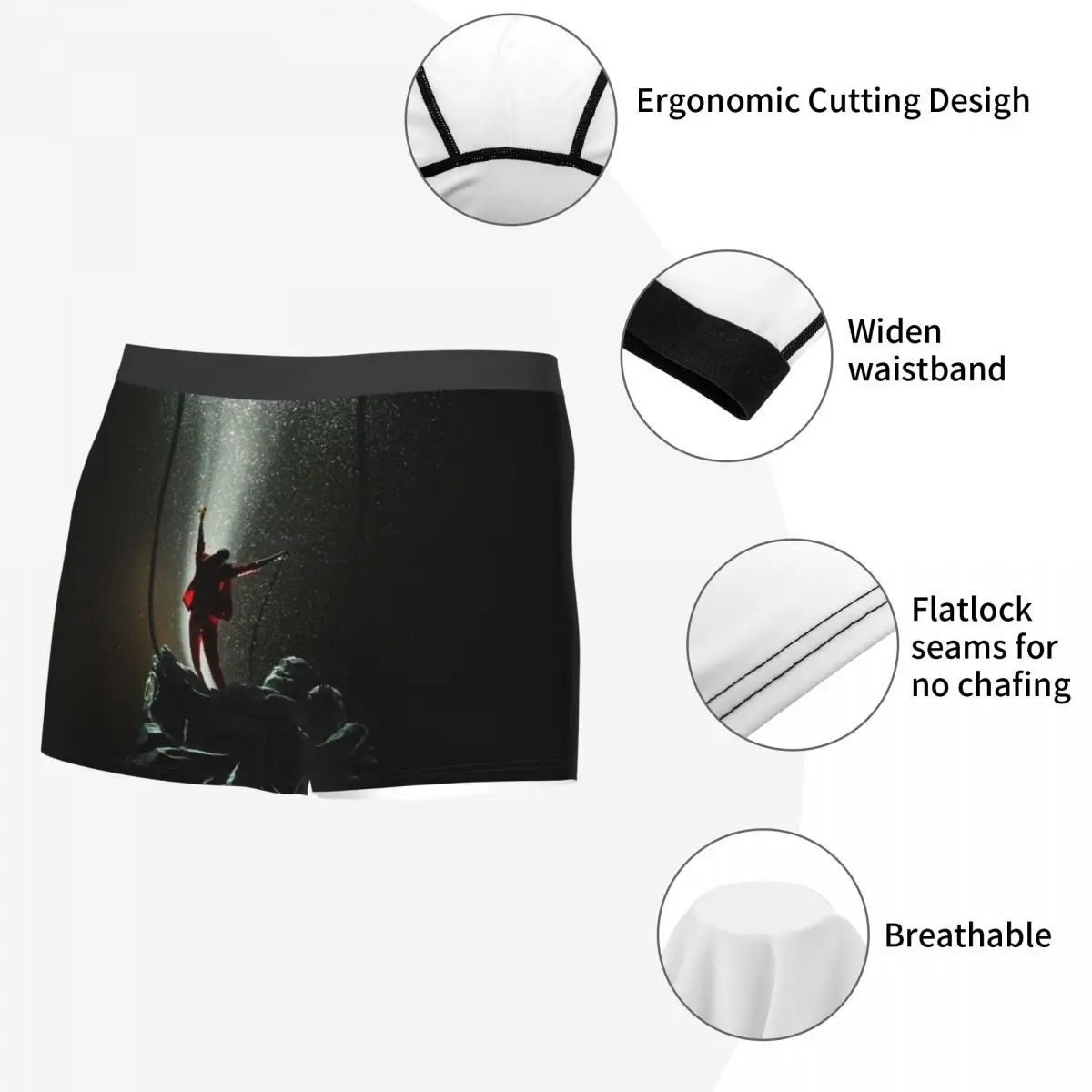 Custom Popular Rapper Kanye West Meme Underwear Men Stretch Boxer Briefs Shorts Panties Soft Underpants For Homme