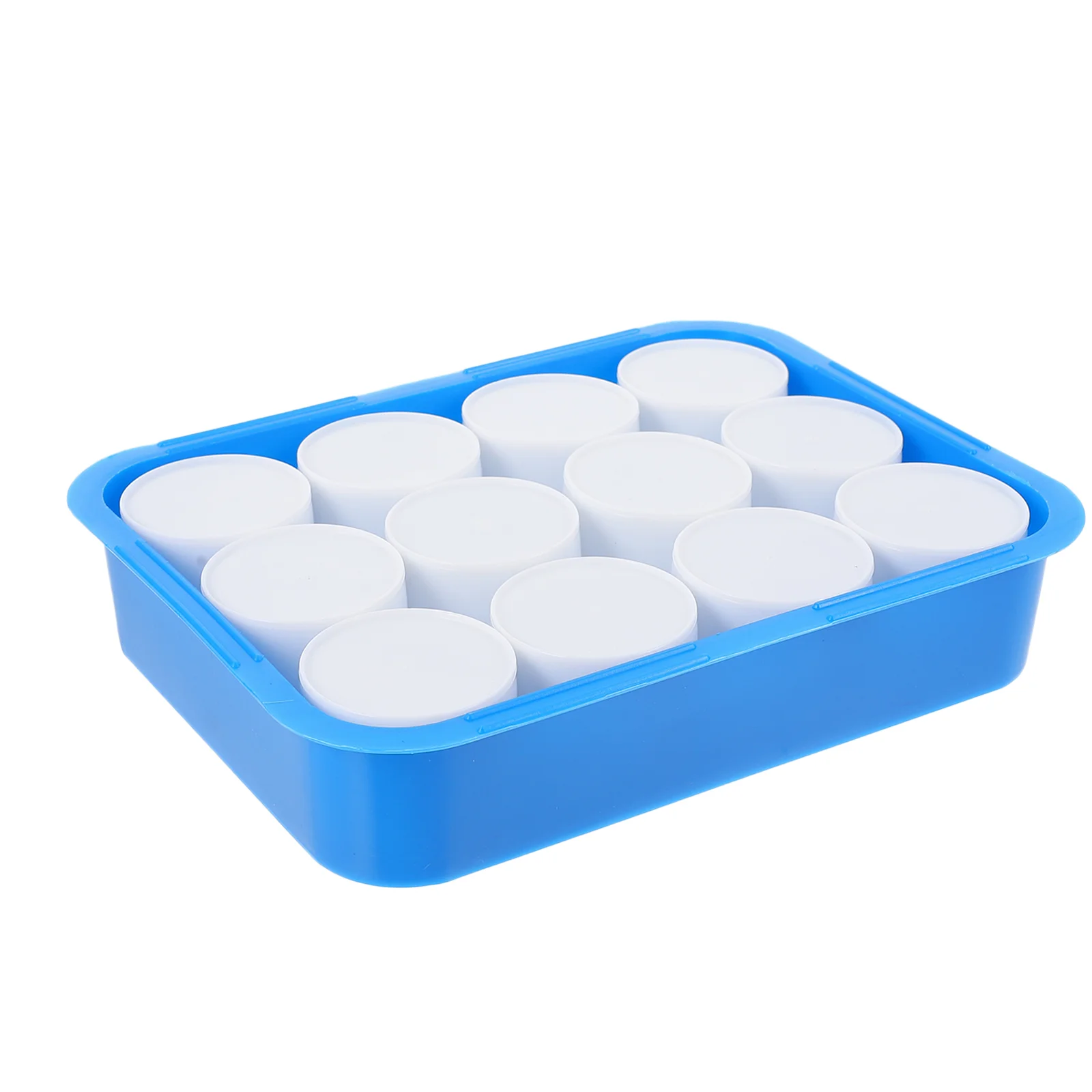 Color Cup Box Paint Storage Organizer Pigment Trays Portable Watercolor Pan Boxes Plastic Case