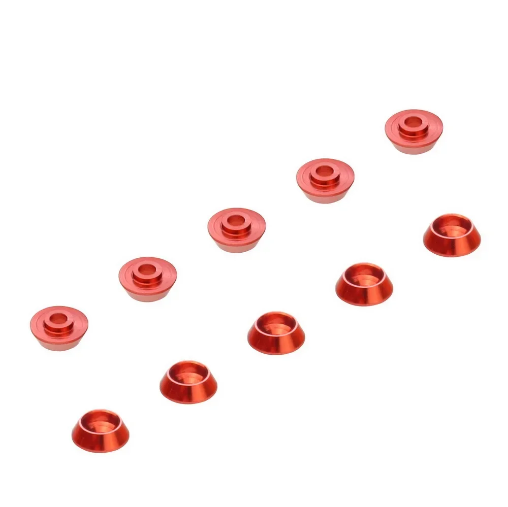 Śruby z łbem stożkowym, płaskim, okrągłym, z rowkiem dekoracyjnym, podkładki do samochodów RC, modele WPL B14 B24 B16 B36