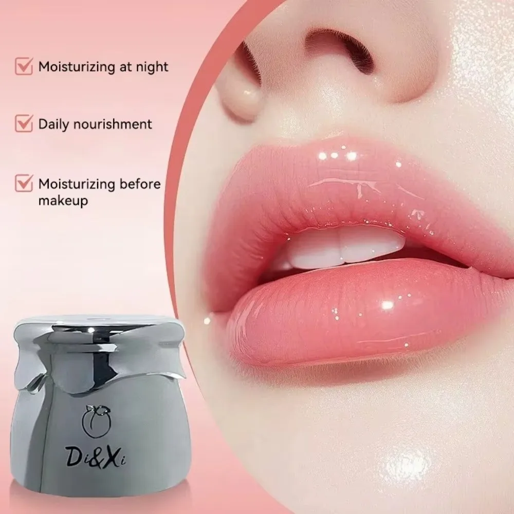 Moisturizing Small Silver Jar Lip Balm Dudu Jelly Lip Long Lasting Lip Care Before Makeup Oil Moisturizing Lip Balm Cosmetics