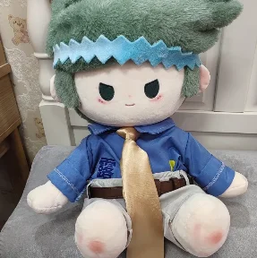 

Rohan Kishibe Anime JoJo's Bizarre Adventure Sitting Posture Plush Doll Body Dress Up Clothes Kawaii Stuffed Plushies Xmas 40cm