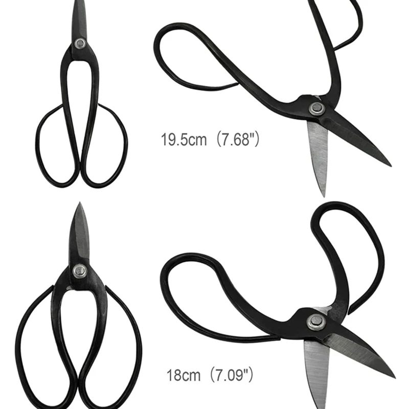 AS94-Bonsai Shaping Tools Set Carbon Steel Multi-Function Scissors Kit Garden Pruning Tools 10 Pieces