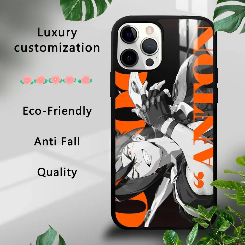 

ZZZ Anime Anton Phone Case For iPhone 16 15 14 13 12 11 Pro Xs Max Mini Plus Celulares Hard Funda