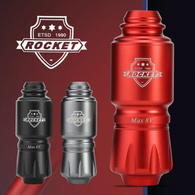 

Mini Rocket Tattoo Machine Set Japan Motor Wireless Tattoo Power Supply RCA Interface Rotary Tattoo Pen Kit
