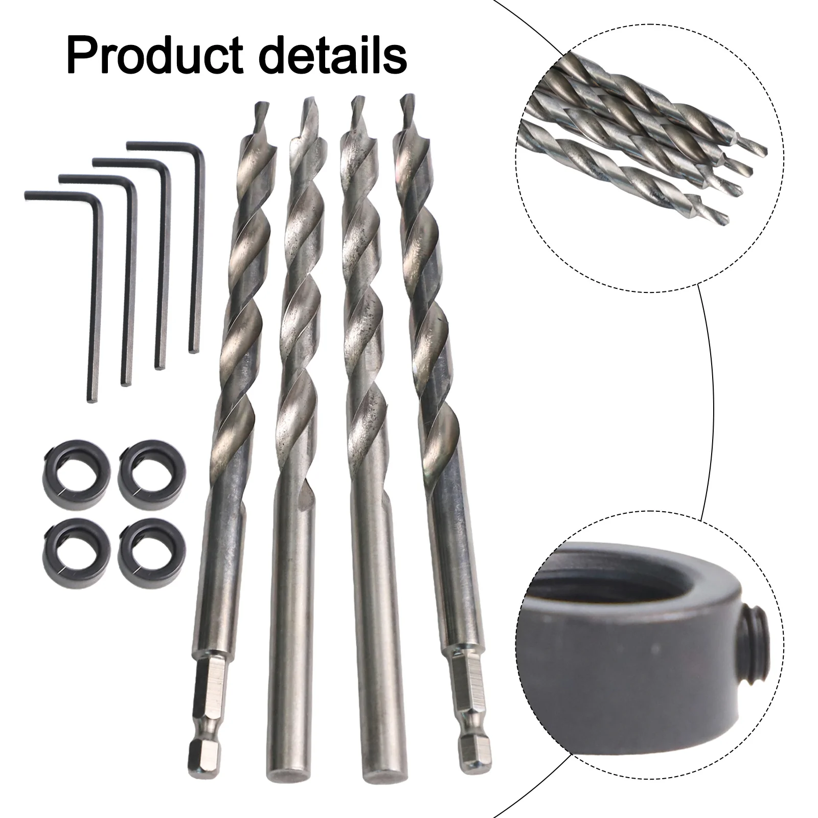 for sliver as Picture Deep Drill Stop Deep Drill Stop For Jig for Adjustable Drill Height Clamp Board Flat-Bottomed Hole