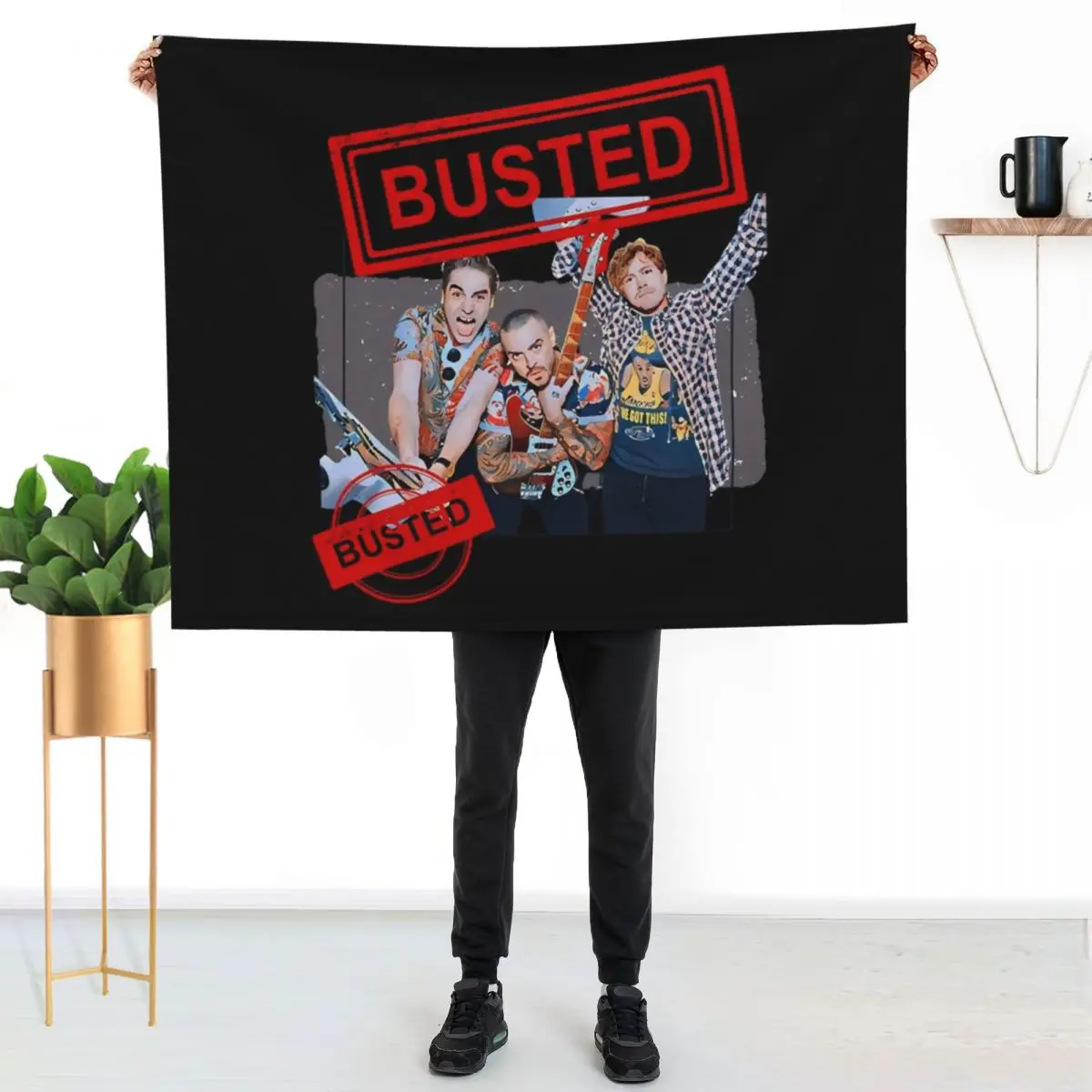 Busted busted Throw Blanket Soft Plaid Blankets For Sofas Picnic Large Sofas Flannel Blankets