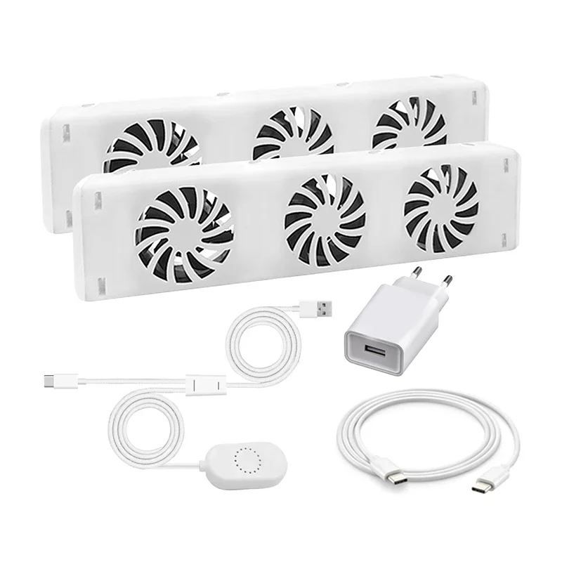 3-Fan Home Radiator Magnetic Smart Cooling Fan Fireplace Fan Heater Easily Installed Suitable For Radiators And Convectors