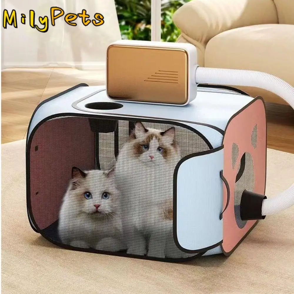 

Portable Folding Cat Drying Oven Breathable Oxford Cloth Cat Hair Dryer Drying Tool Dog Bag Pet Drying Box Kitten