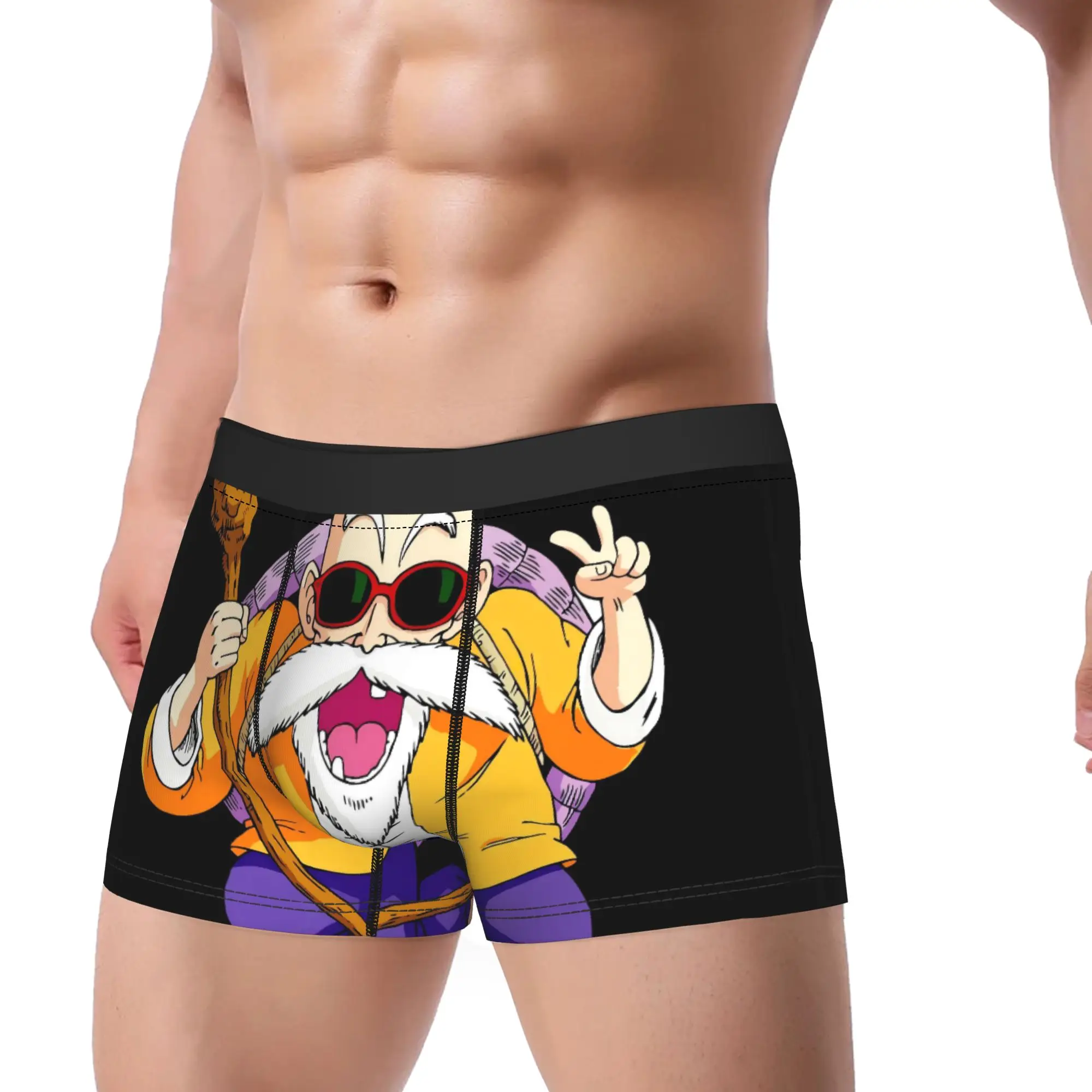 Anime Dragon Ball Master Roshi Underwear  Printing Boxershorts Trenky Men Underpants Comfortable Shorts Briefs Birthday Gift