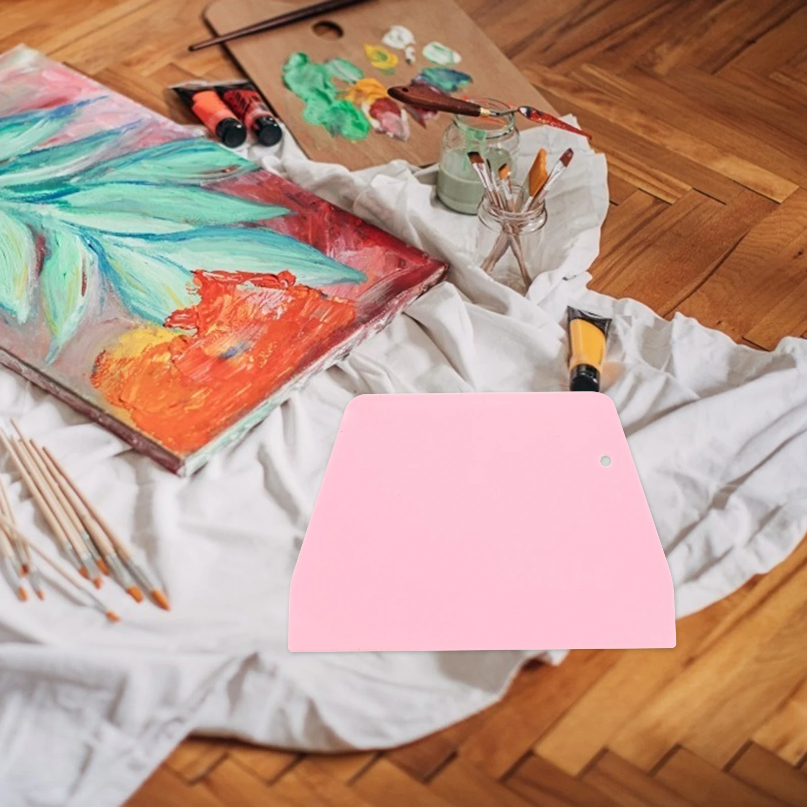 

12pcs Plastic Spreaders Pigment Mixing Painting Tools Accessories For Children Lightweight Scrapers Supplies Creativity