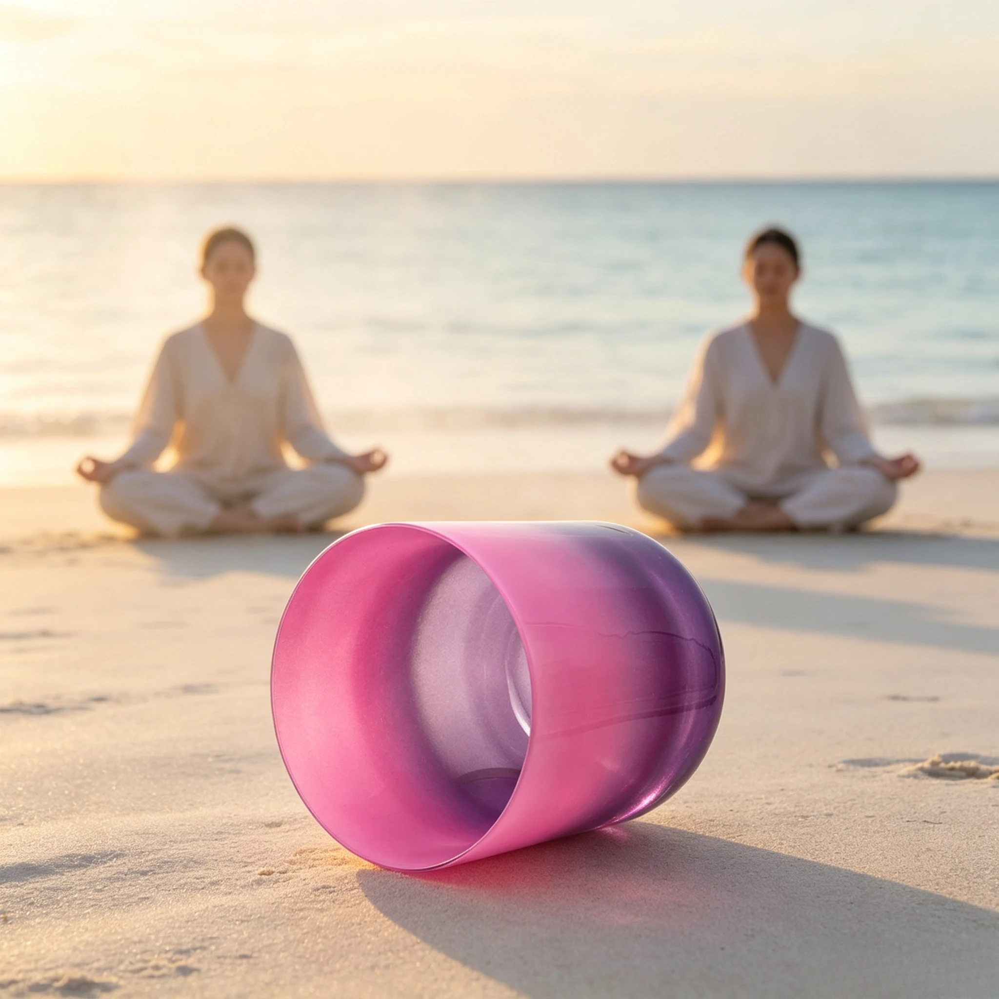 Star Linkup Pink Purple Gradient Crystal Singing Bowl Magical Sound Healing Singing Bowl Crystal Bowl Yoga Stress Reduction with Mallet Pink Purple Gradient Aura Coated Quartz Crystal Singing Bowl Heart Crown Chakra Sound Bath Meditation Spiritual Energy