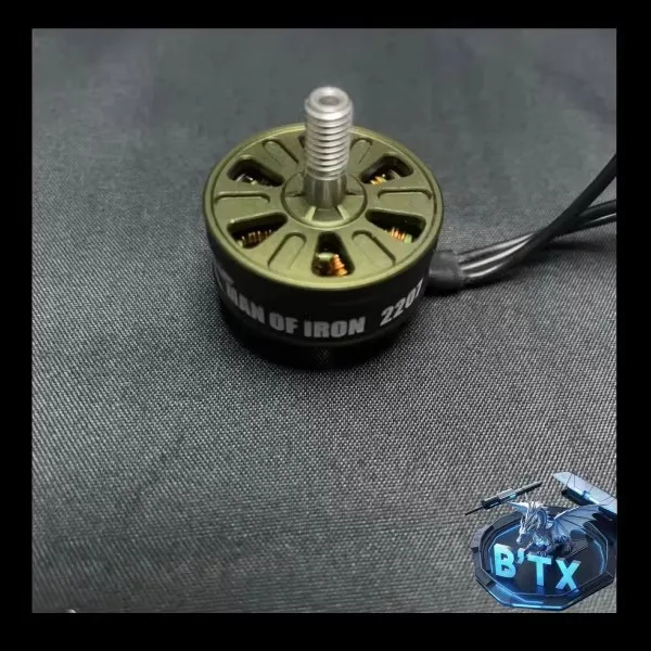 4PCS MAN OF IRON 2207 Brushless Motor 1900kv 2000kv 2100/2600KV for 5-inch FPV Racing Freestyle Flight Props HQ P35 3R GF 51499