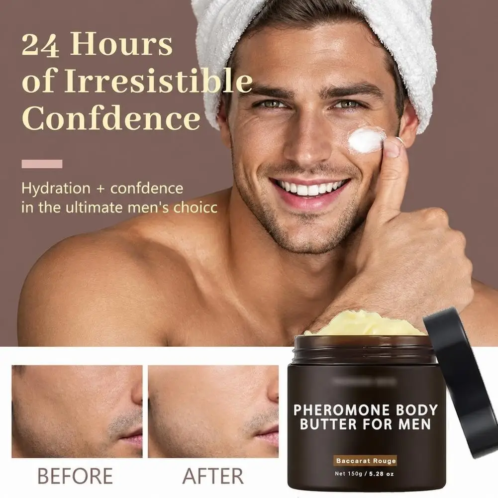 PENROSE SKIN Pheromone Body Butter For Men 150g Baccarat Rouge Scent Rich Hydrating Nourishing Smooth Fragrance Body Cream