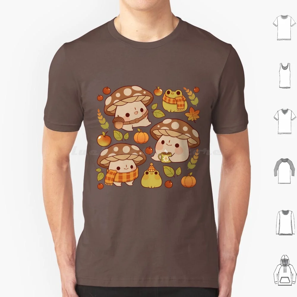 Cute Mushroom And Froggie Fall T Shirt Men Women Kids 6xl Mushroom Fungi Toadstool Mushie Cute Mushroom Froggie Froggy Fall