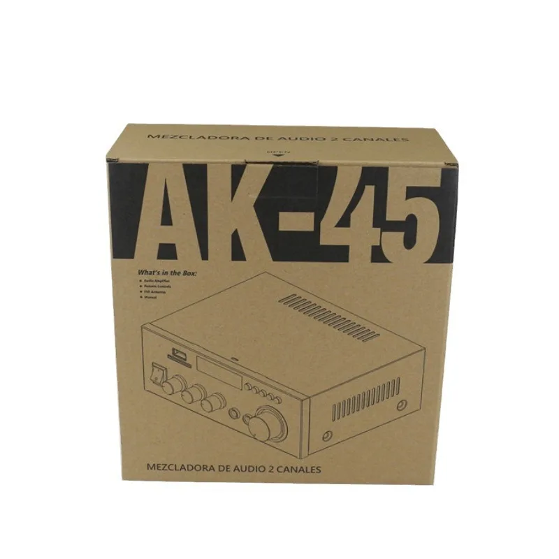 

AK45 HiFi Digital Bluetooth Audio Amplifier MP3 Channel 2.0 Sound Power AMP stereo Home Automotive Car for Speakers MAX 350W*2