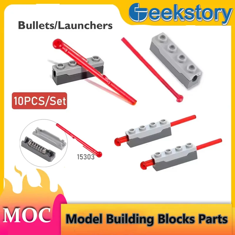 

Launcher/Bullets Technology Building Blocks Parts Puzzle 15301 15303 Modified Shooter Game Assembled Toys MOC DIY Bricks Gifts