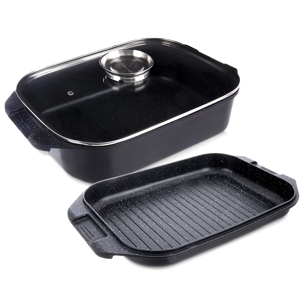 Graniet met deksel 3in 1 GRANDE 41x26x15 cm, 7 L
