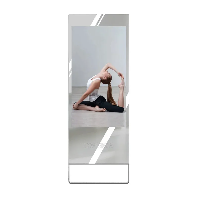 JCVISION 43inch Home Fashion Smart Digital Mirror Display Intelligent Tonal Touch Screen Digital Body Fitness Mirror