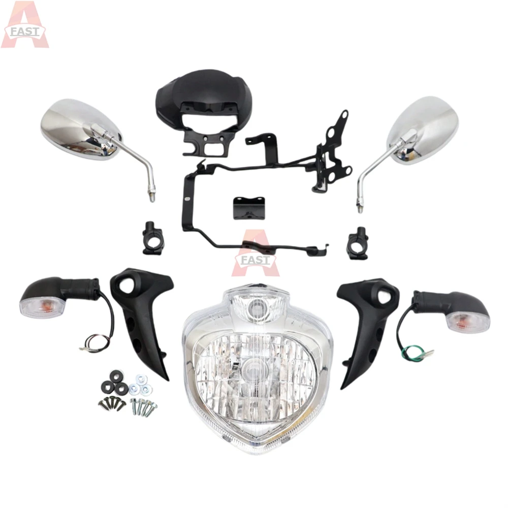 Suitable For YAMAHA FZ6N FZ6 FZ-6N 2004 2005 2006 Motorcycle Headlight Set Fit Headlamp Assembly Housing Turn Signals Set