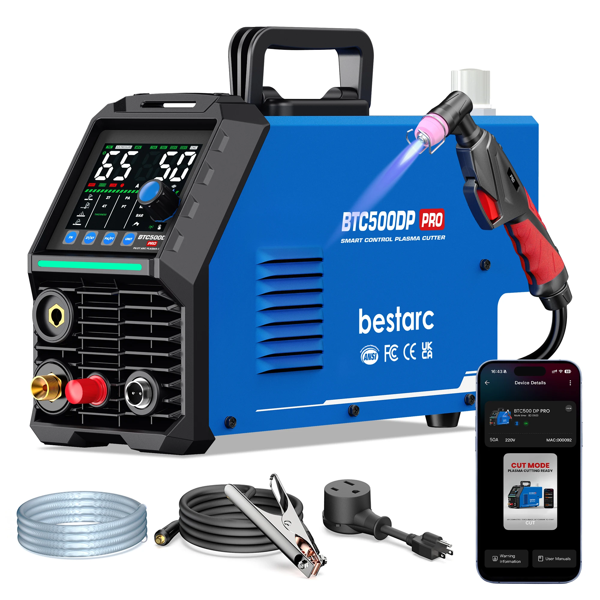 Plasma Cutter Pilot Arc 50A - Tagliatrice al Plasma Bestarc 50A con