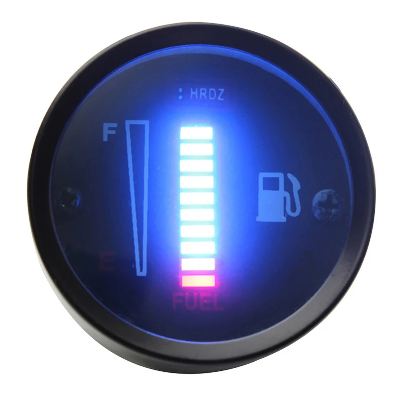 12V/24V Universal 52mm Car Motorcycle Fuel Level Meter Gauge 8 LED Light Display view 4