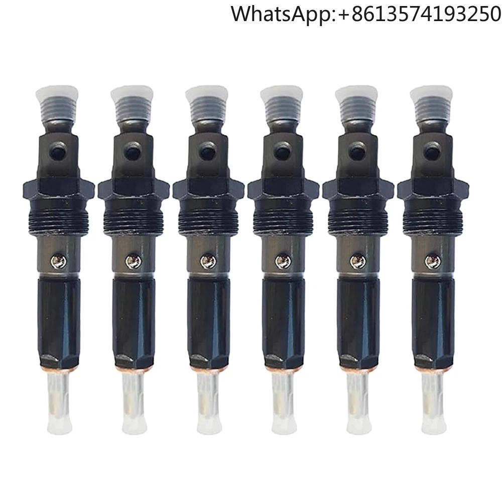 6 шт. топливных форсунок для дизельного двигателя Cummins 6BT5.9 6BTAA 330 KDAL59P6 0432133787, запасные части для двигателя экскаватора