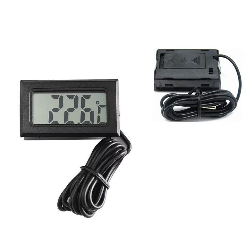 Mini Digital LCD Indoor Handy Temperature for Fridge Fish Tank Sensor with Waterproof Probe Indoor Convenient Temperature
