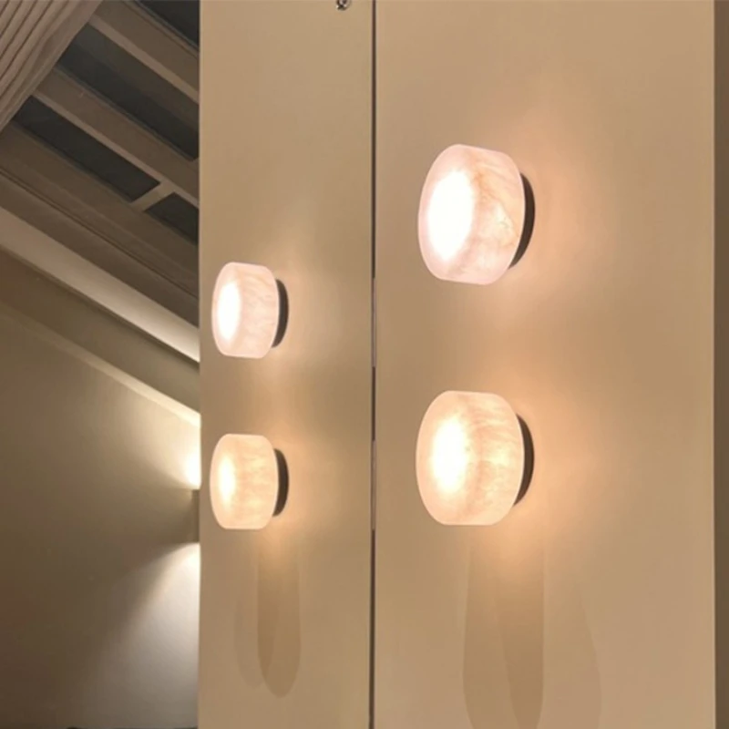 الرخام الطبيعي الجدار مصباح التعميم الرجعية الجدران ضوء غرفة المعيشة غرفة نوم السرير مصابيح إضاءة المنزل أضواء الديكور الداخلي