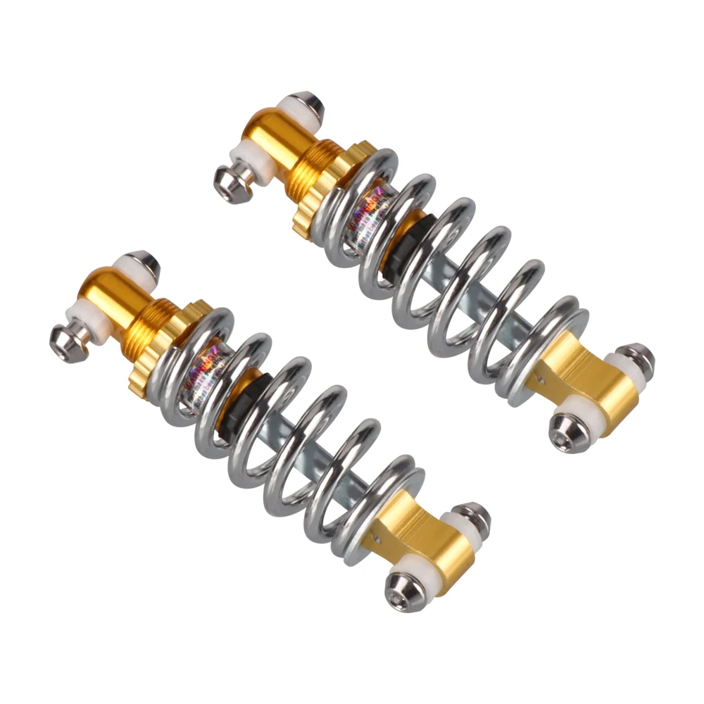 2pcs 49cc Mini Motorcycle Scooter Small Four Wheel ATV Shock Absorber 400 lbs 125mm Center Hole Shock Absorber