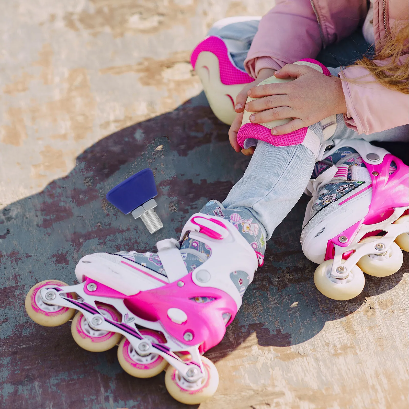 

s Rubber Inline Skate Toe Stoppers 5 8 Inch Bolt Blue Adjustable Plugs Brakes Roller Skates Accessories Replacement Jam