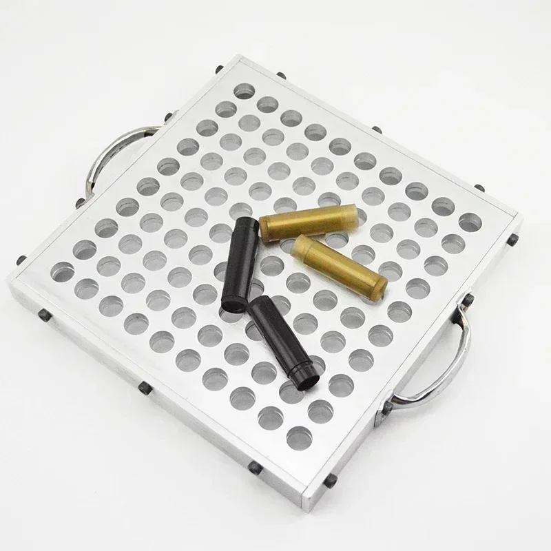 Customize 5G/5ml Metal Lip Balm Filling Tray Tube Holder For Cardboard Lip Balm Tube Round Shape Hot sales