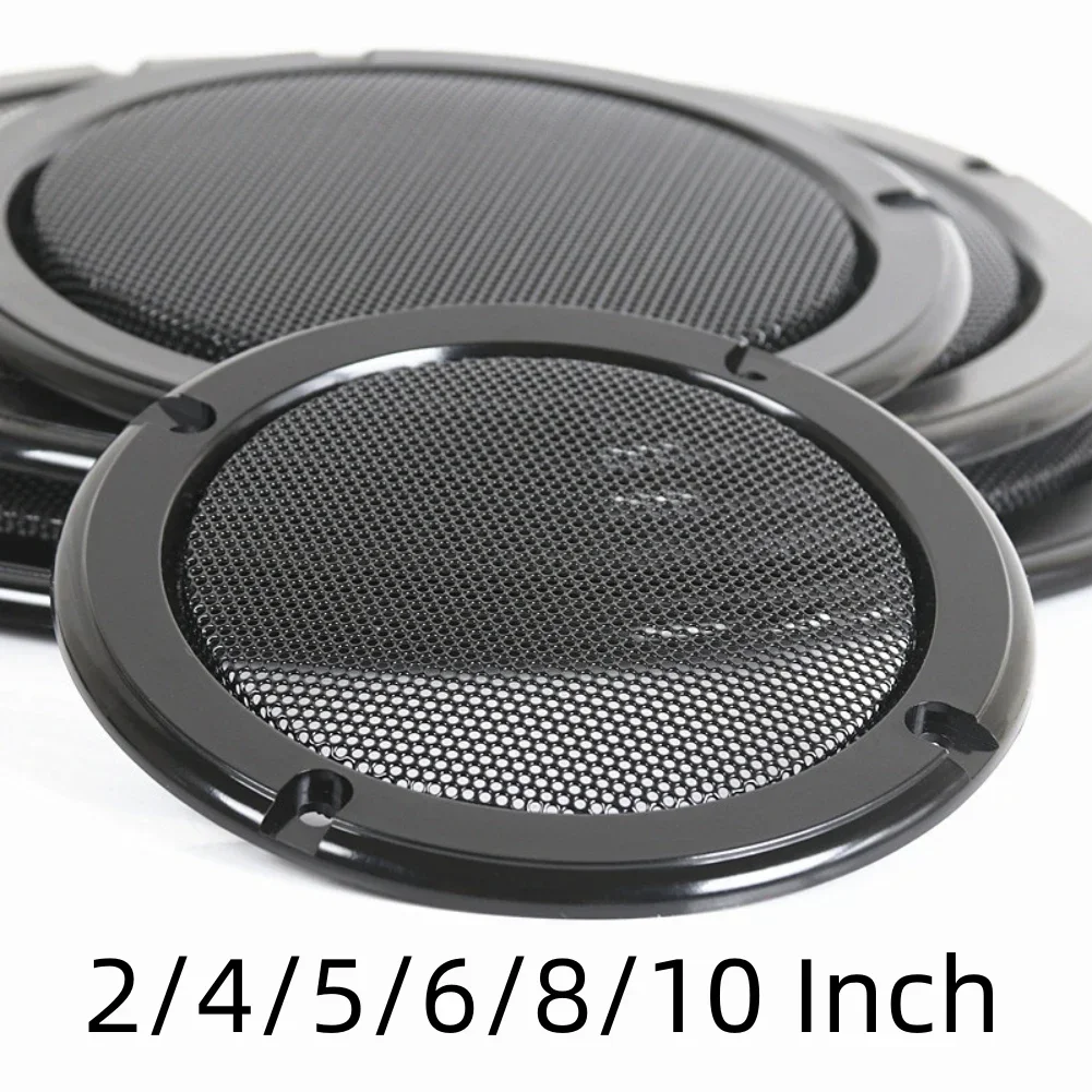 

2Pcs 2/3/4/5/6.5/8/10 Inch Speaker Net Cover High-grade Car Home Mesh Enclosure Speakers Plastic Frame Metal Iron Wire Grilles
