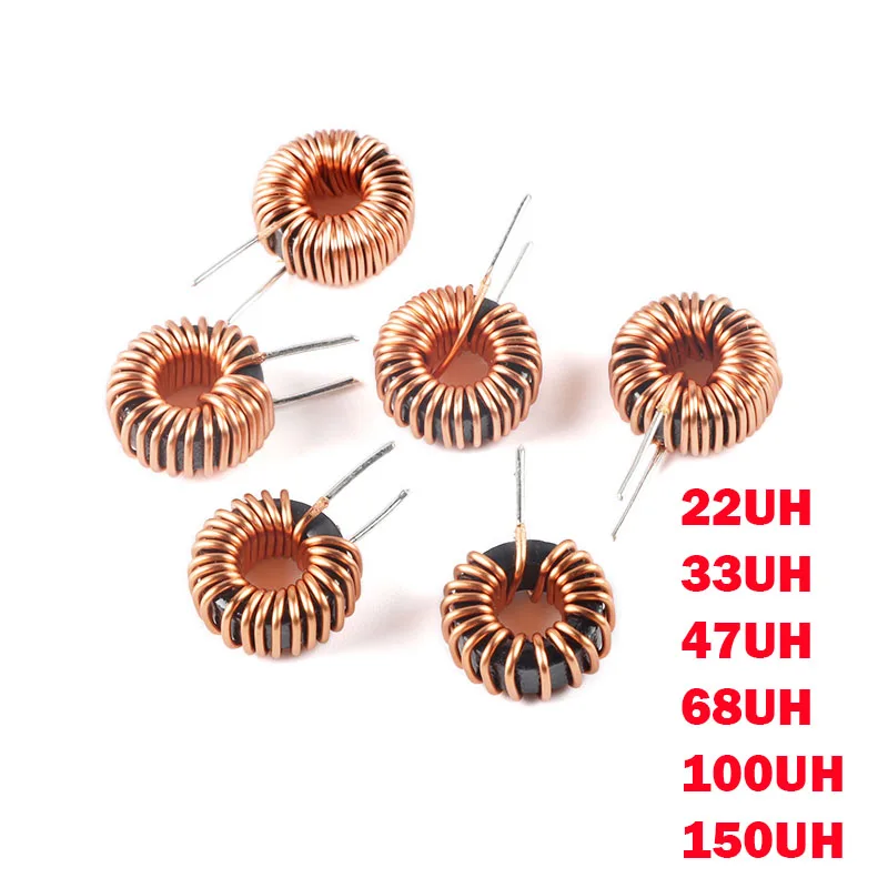 5pcs 50125 Iron Silicon Aluminum Magnetic Ring Inductor 22UH 33UH 47UH 68UH 100UH 150UH High Current Inductance Coil