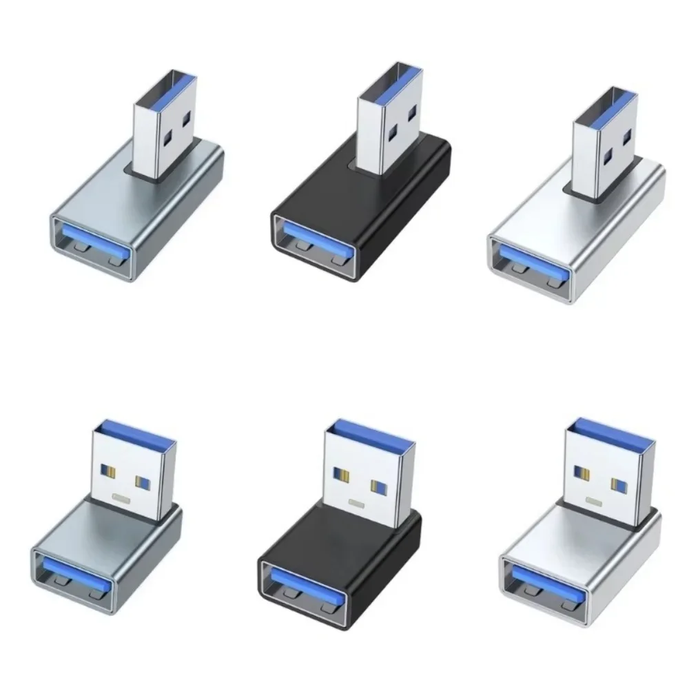 USB 3.0 Male to Female 90 Degree Upward Adapter Right Angle Extension USB  Connector Data Sync for Laptop PC USB Fan