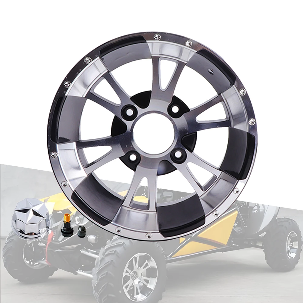 

12 inch Aluminum Alloy Wheel Hub Front 12x6 Rear 12x8 Rims For ATV Go Kart UTV Quad Buggy Golf Cart 4 Wheeler Dirt Bike Parts