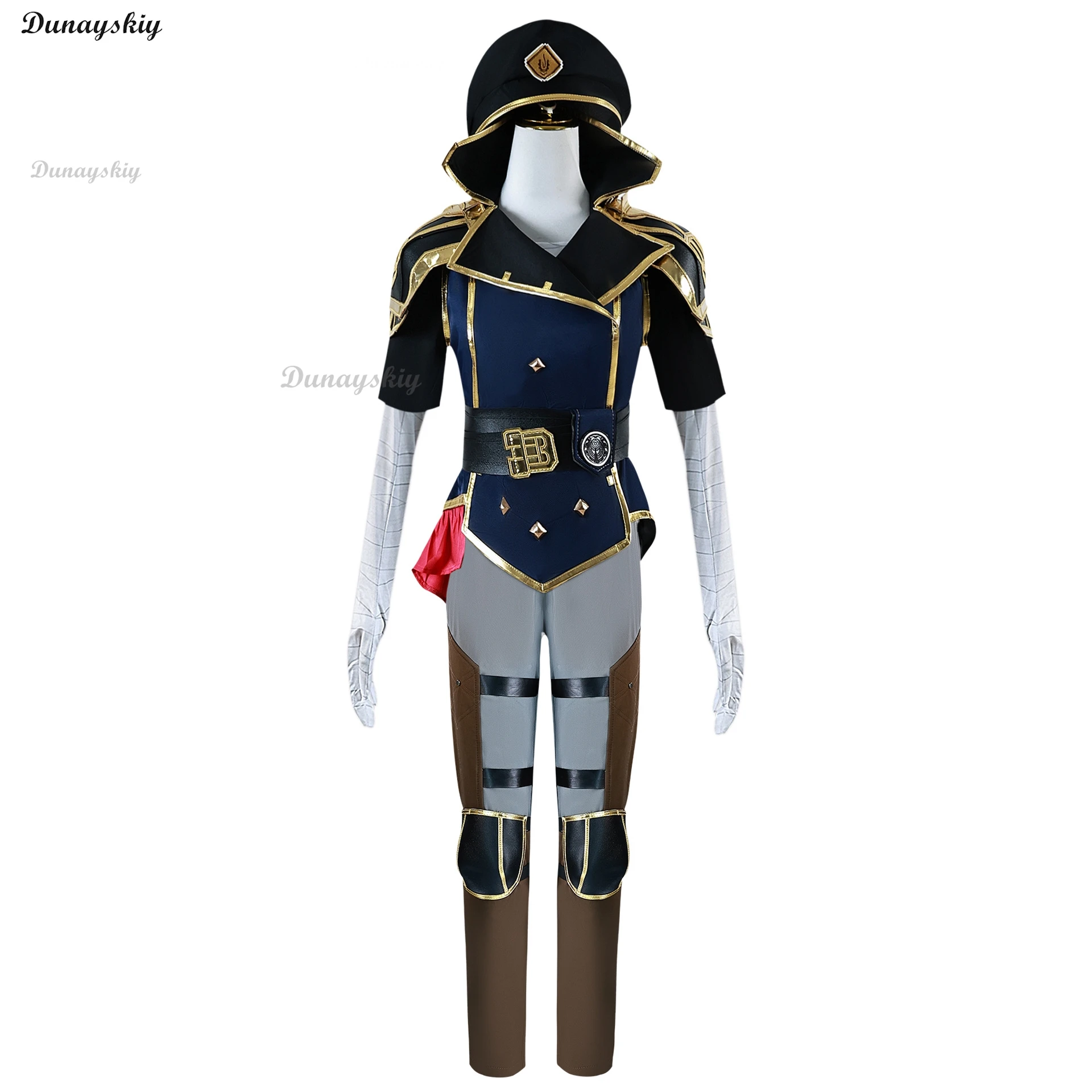 Caitlyn Kiramman Cosplay Violet Arcane:Game Caitlyn The Sheriff Of Piltover Violet Cosplay Costume Wig Halloween Carnival Suit