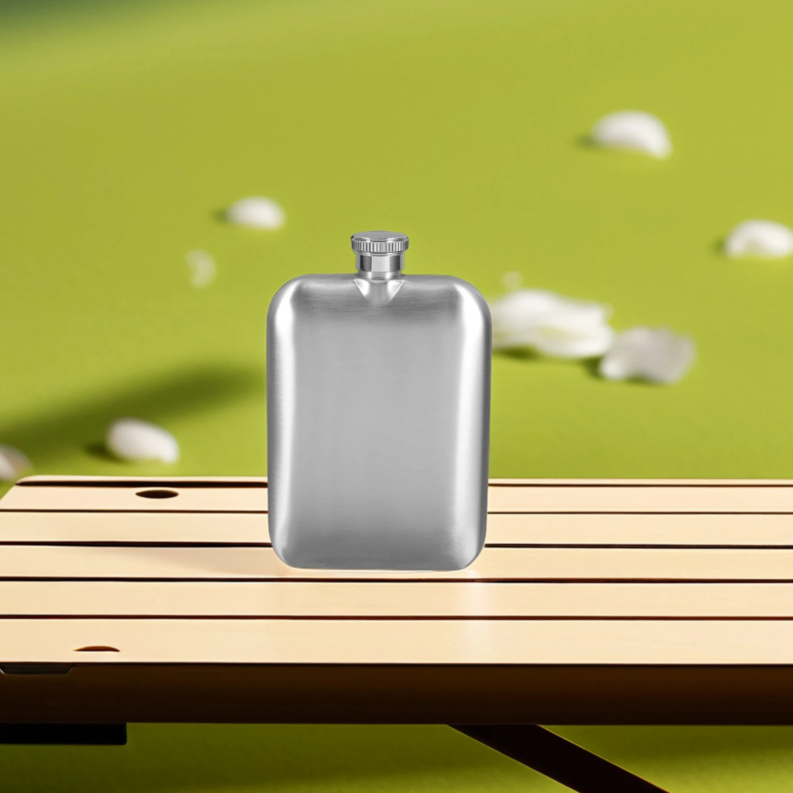 

Square Stainless Steel Flask 6Oz Matte Finish Portable Pocket Liquor Bottle For Whiskey Wine Travel Outdoor Camping Hiking Mini