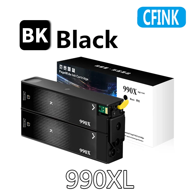 990 990X 990XL Ink Compatible Ink Cartridges with Chip For HP PageWide 755dn 774dn 750dn 772dn 777z P75050 P77740 P77750 Printer