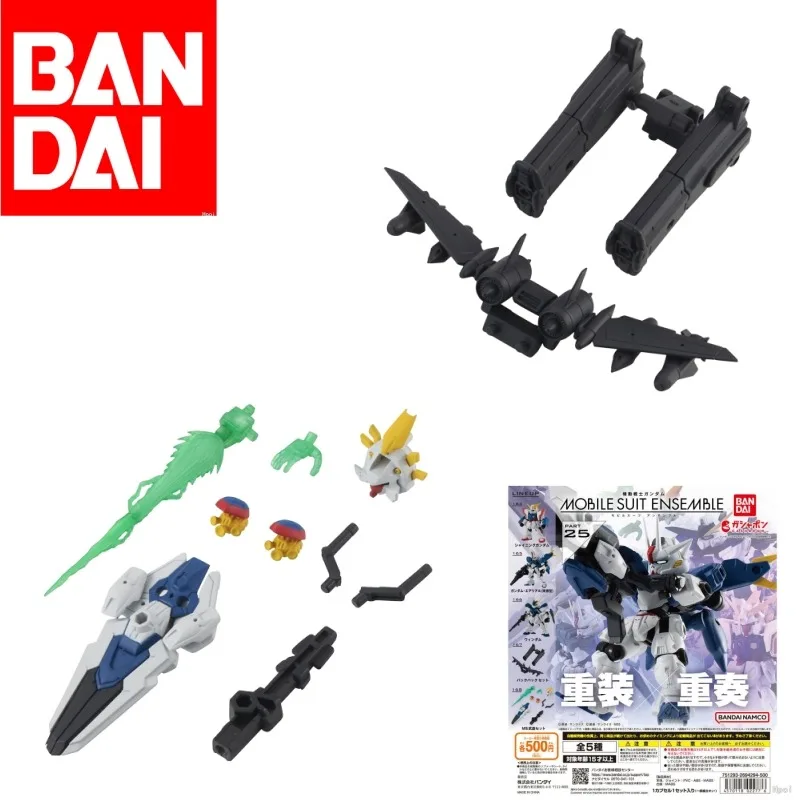 

Bandai Original Gashapon GUNDAM MOBILE SUIT ENSEMBLE 25 Anime Action Figure Assembly Model Toys Ornaments Gifts For Children