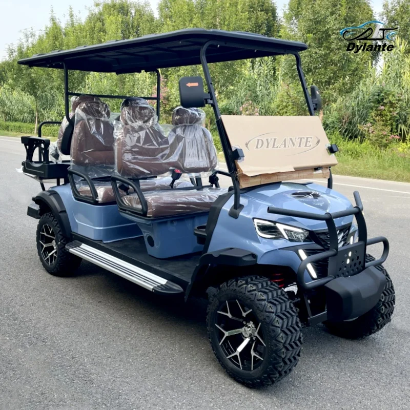 Brand New Strong Power 4kw Off-Road Electric Golf Cart Factory Price 60V 4 Wheels 6 Seats High Quality Shooting Hunting Vehicle