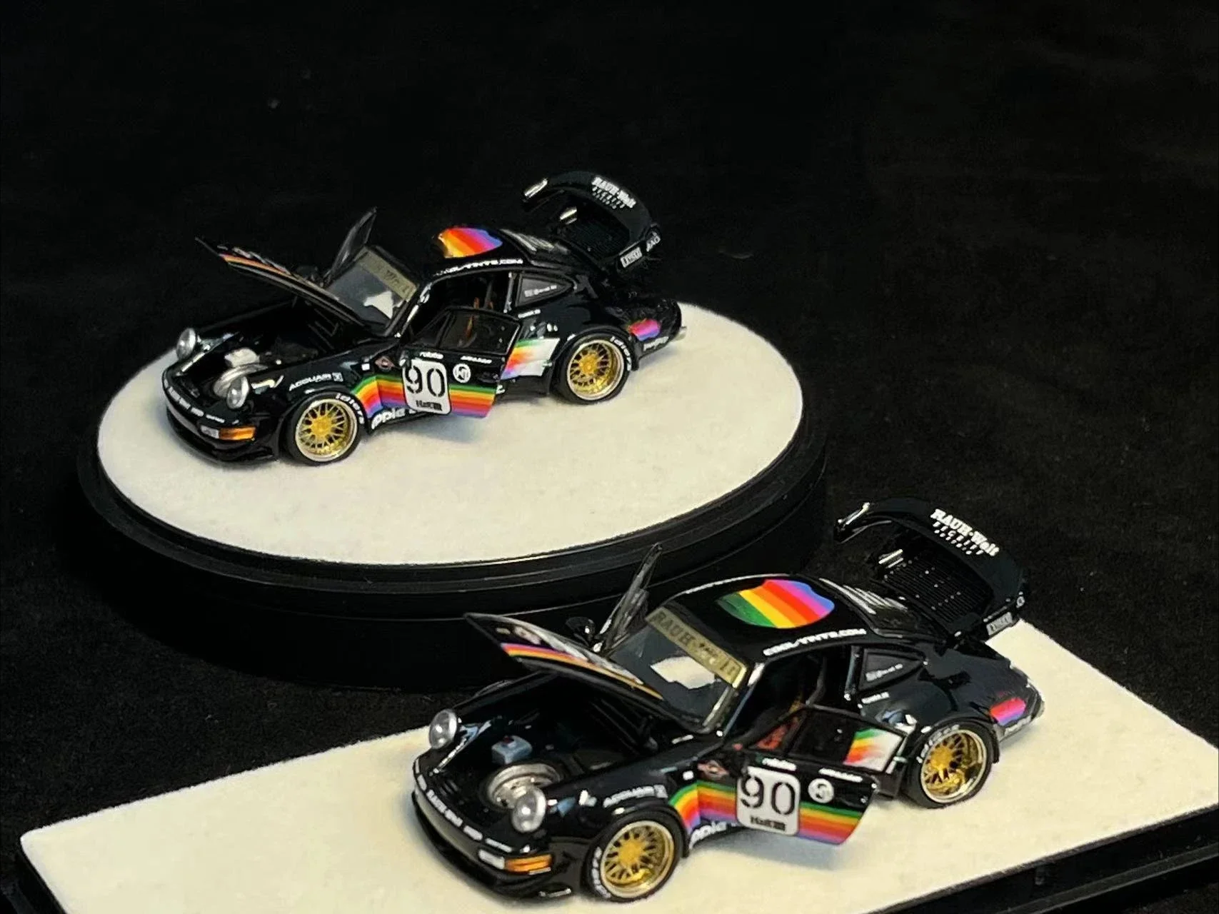 PGM 1:64 RWB964  Black Diecast Model Car